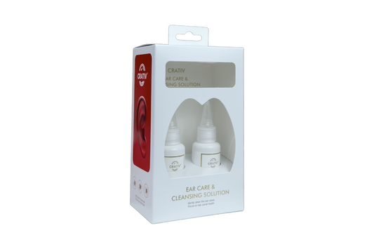 CraTiv Ear Care & Cleansing Solution – Gentle and Safe Ear Cleaner for Sensitive Ears and Deep Canal Care